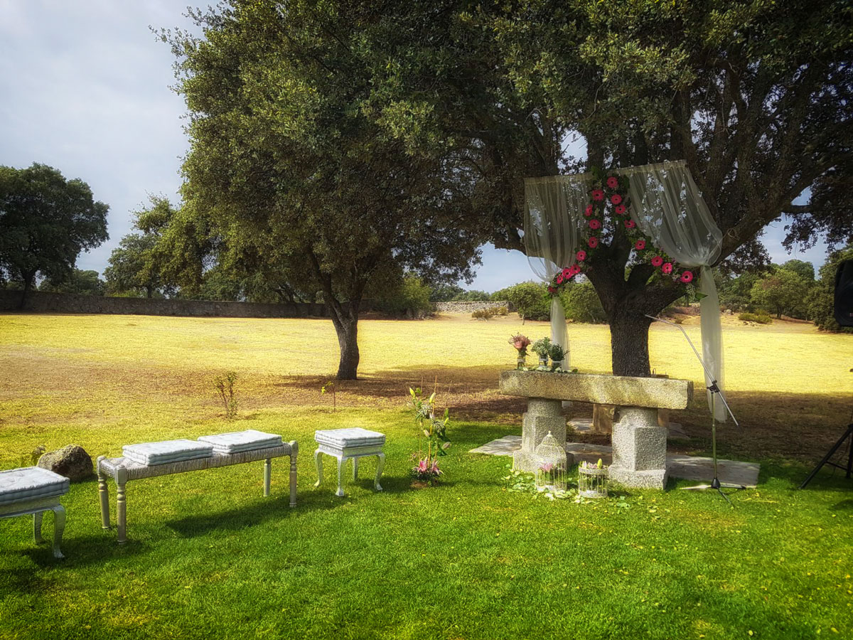 ceremonias rusticas para bodas en Madrid en Jardin de la Vereda 2